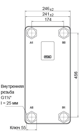 Пластинчатый теплообменник HYDAC HEX S522-110